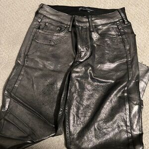 metallic jeans